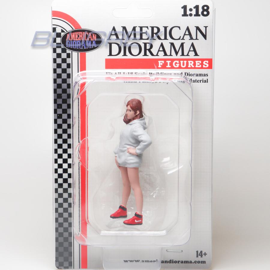 アメリカン ジオラマ 1/18 フィギア ヒップホップガール-2 American