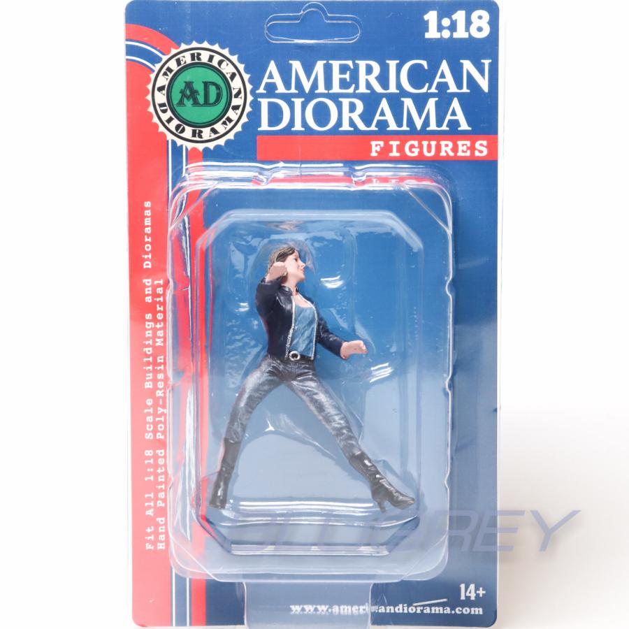 アメリカン ジオラマ 1/18 バイカー フィギア エンジェル American