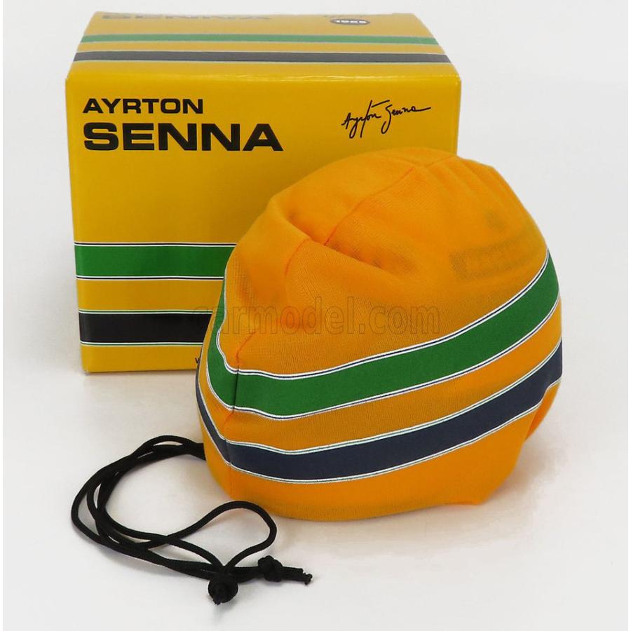 ミニ ヘルメット 1/2 アイルトン・セナ ロータス ルノー F1 1985