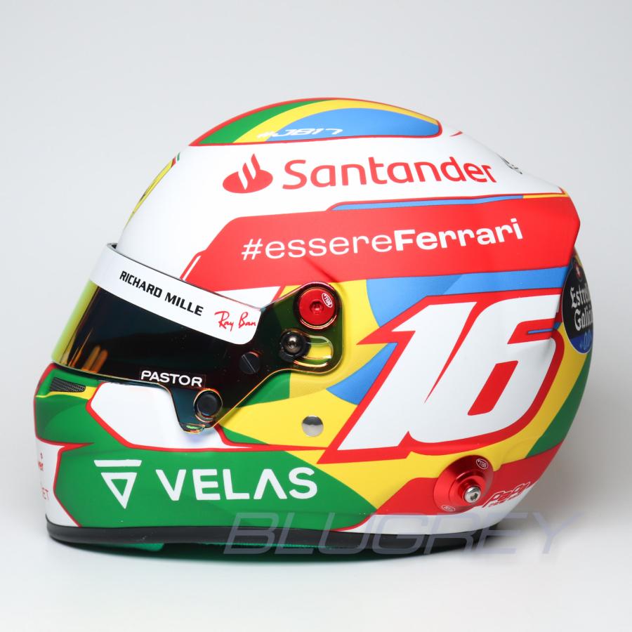 ミニヘルメット 1/2 F1 フェラーリ シャルル・ルクレール 2022