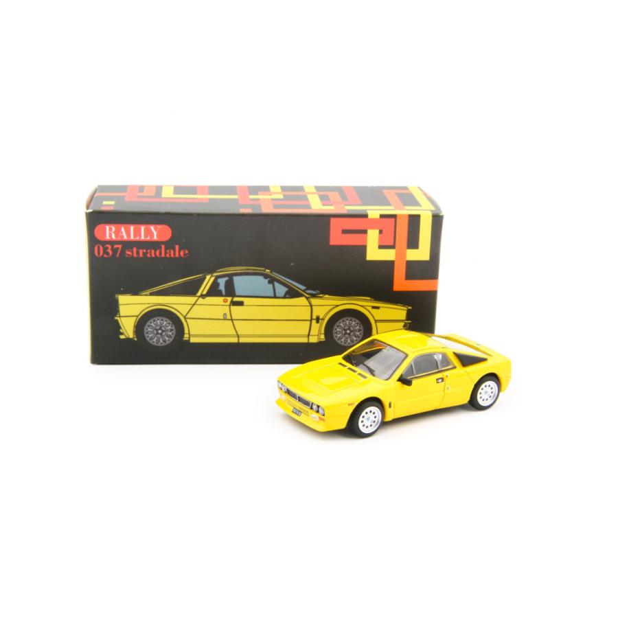 LAUDORACING 1/64 ランチア 037 ラリー ストラダーレ 1982 イエロー