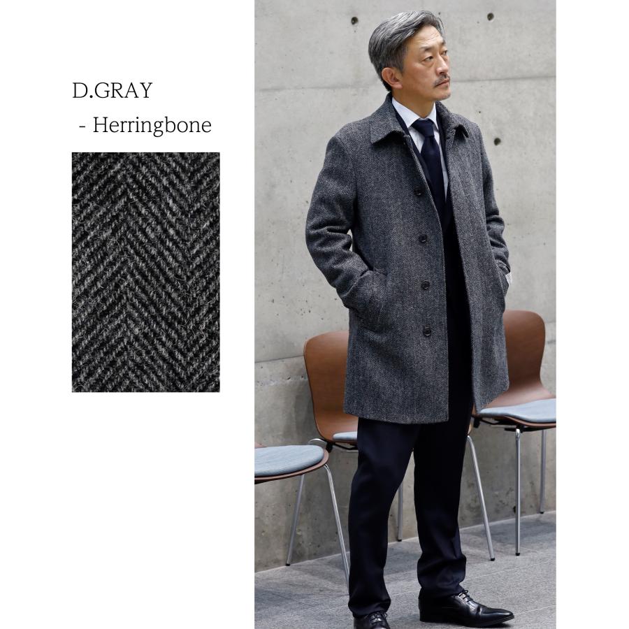 HARRIS TWEED（ハリスツイード） コート メンズ ステンカラー ウール