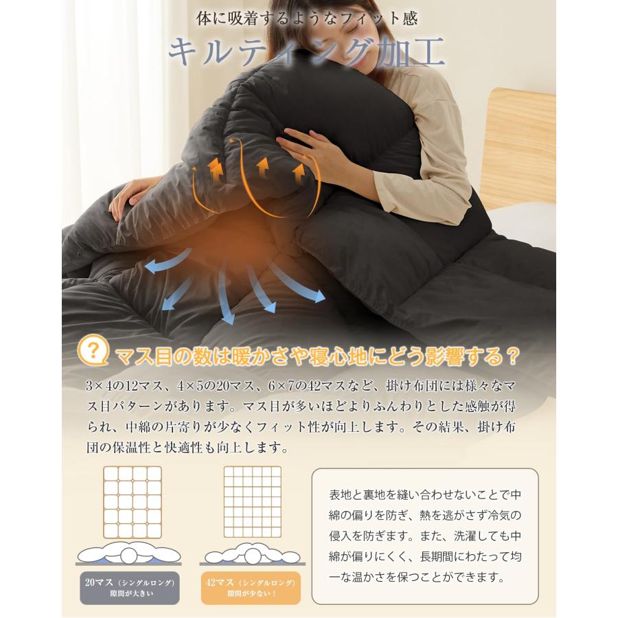 Softime 掛け布団 人工羽毛布団 シングル ダックダウン90%相当 【宇宙