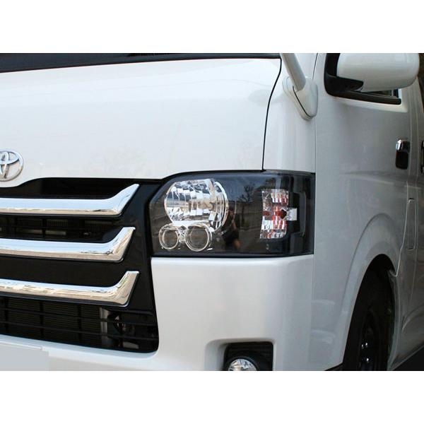 ハイエース 4型 5型 6型 7型 8型 ブラックインナー LED ヘッドライト