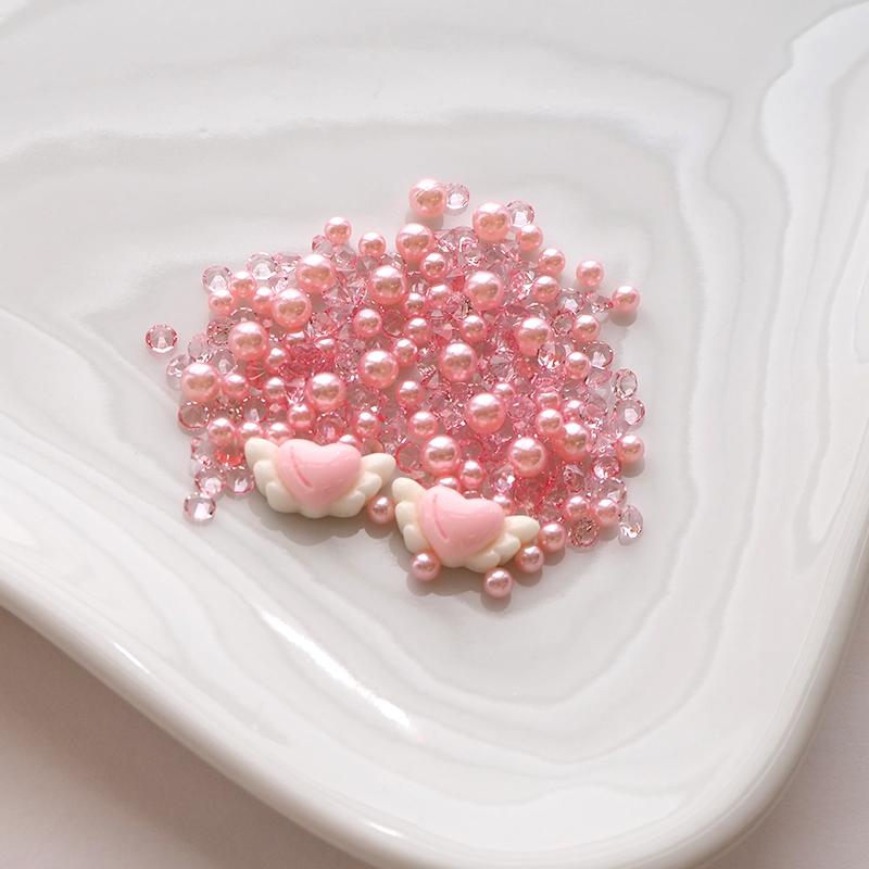 BLAZE 封入パーツ エンジェル ハート レジン パール クリア 透明