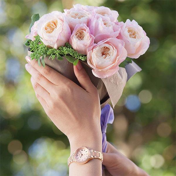 basic コレクション 腕時計 レディース 電波ソーラー シチズン クロス