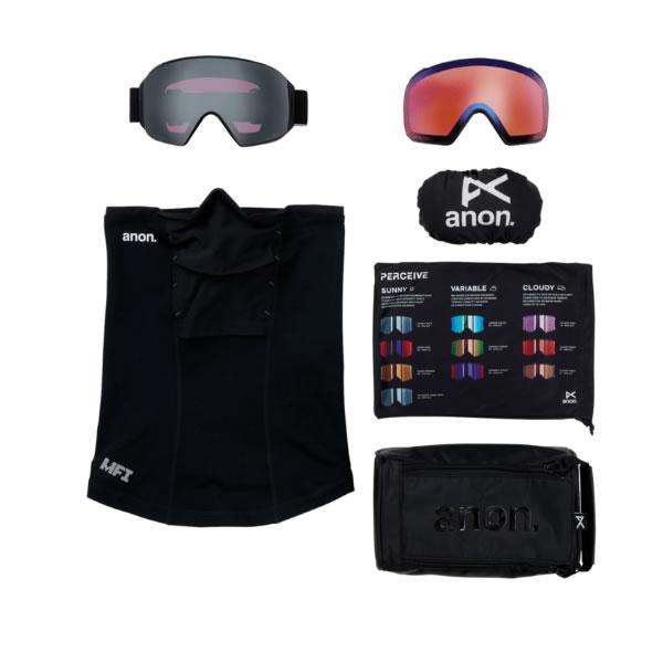 M4（anon） 24-25 ANON ゴーグル M4(球面) 偏光レンズ LOW BRIDGE FIT