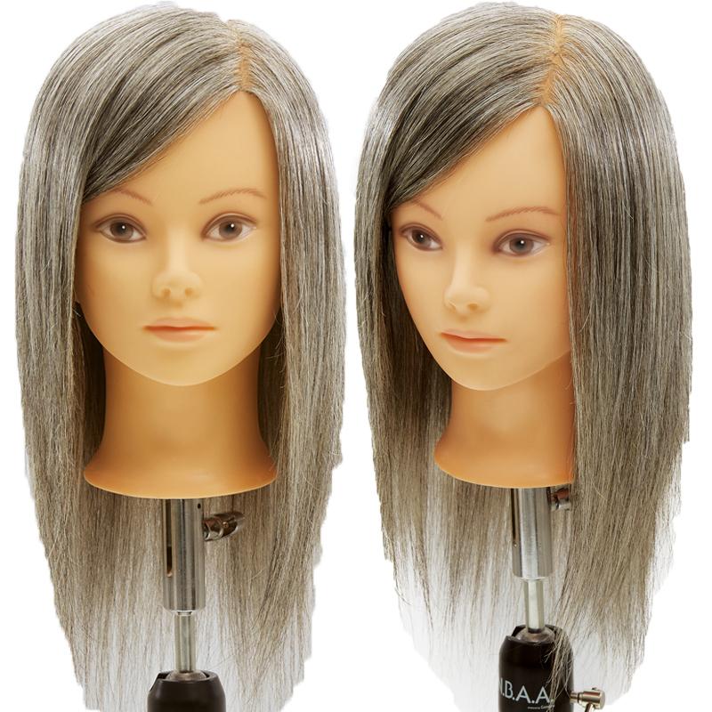 NBAA グレイヘア カラー＆カット練習用 マネキン N.B.A.A. カット