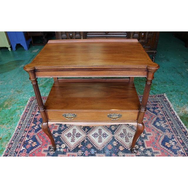 イギリス ビンテージ 家具 コーヒーテーブル タイル張り 英国 6967d