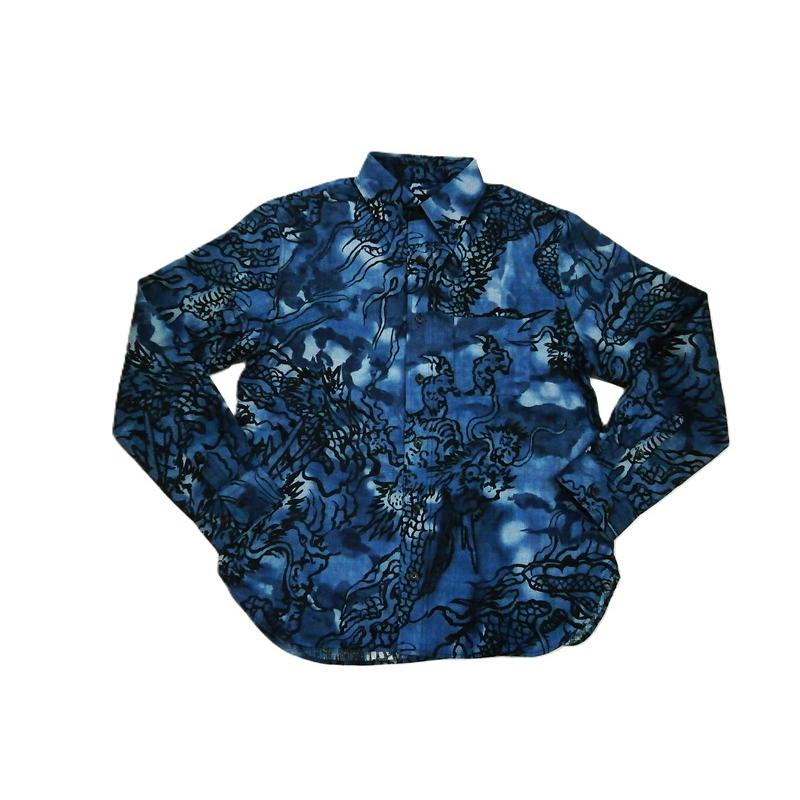 衣櫻 ころもざくら 長袖 シャツ SA-1750 ムラ染め 墨絵調 