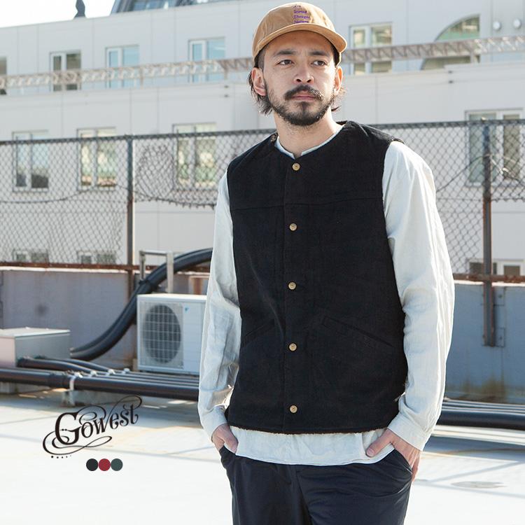 GOWEST（ゴーウエスト） アウター ベスト BOA VEST / 8W CORDUROY