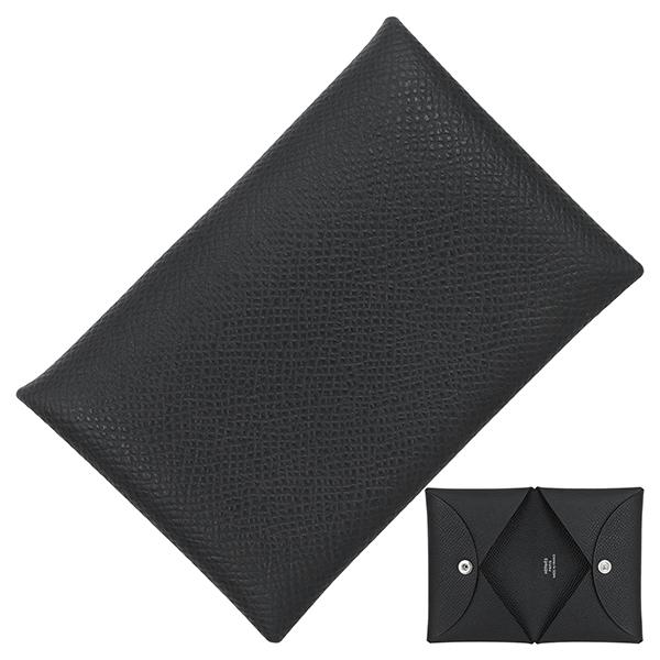 HERMES（エルメス） カードケース カルヴィ エプソン 黒 6131 : ACROSS