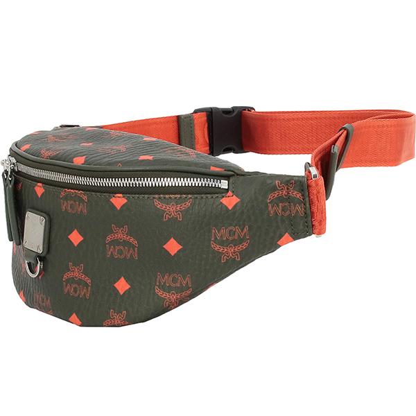 MCM（エムシーエム） ボディバッグ ヴィセトス レザー カーキ h-c403