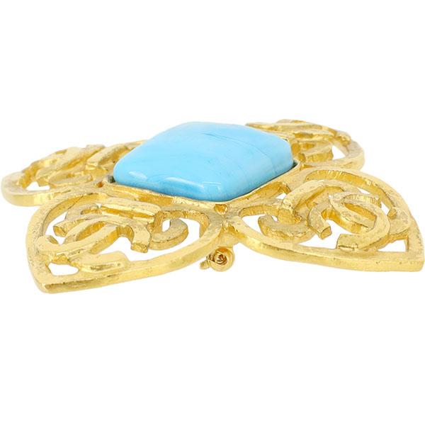 CHANEL（シャネル） ブローチ ヴィンテージ CC カラーストーン