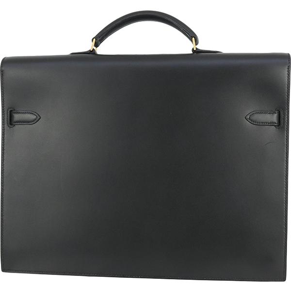 Kelly エルメス ケリーデペッシュ 38 ボックスカーフ 黒 h-k303