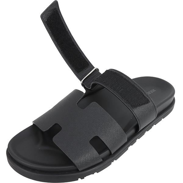 HERMES（エルメス） サンダル シプレ ヴォーグレネ 黒 41サイズ 約26cm