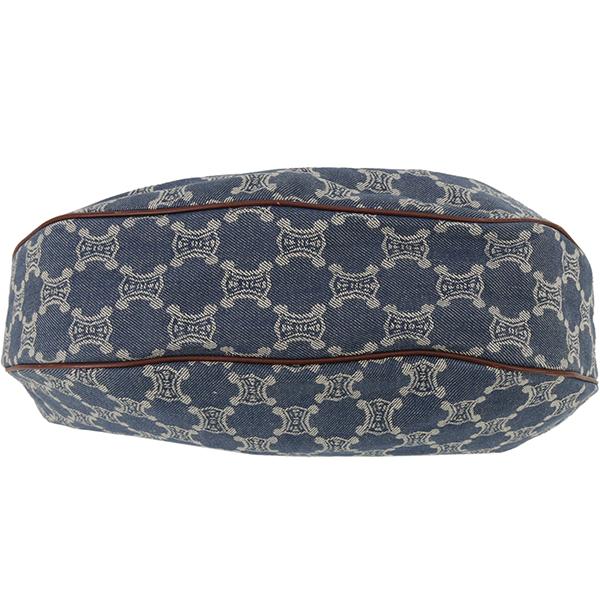 CELINE（セリーヌ） ショルダーバッグ マカダム デニム ブルー