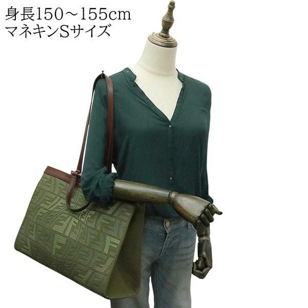 PEEKABOO フェンディ ピーカブー エックストート ズッカ 8BH374 カーキ