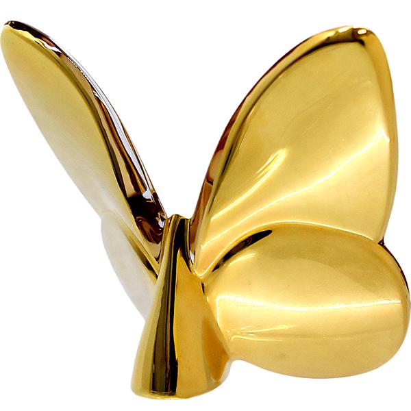 バカラ（Baccarat） フィギュリン ラッキーバタフライ クリスタル