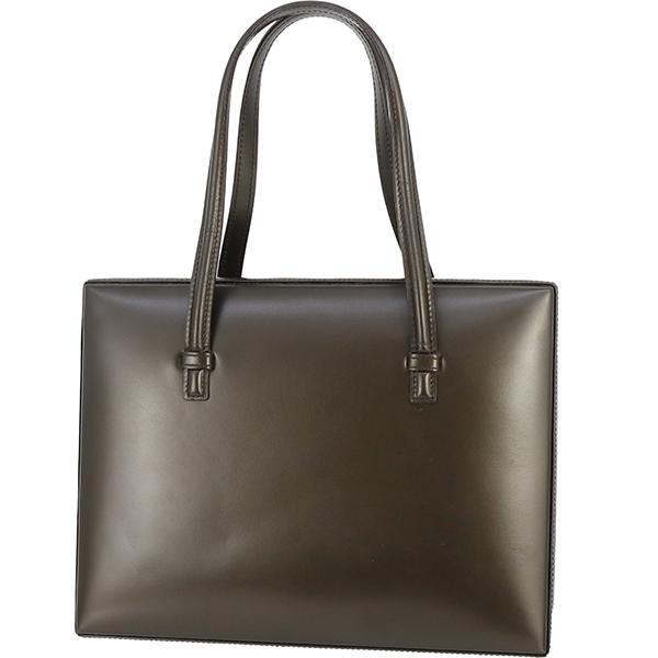 LOEWE（ロエベ） ハンドバッグ がま口 カーフレザー ブラウン