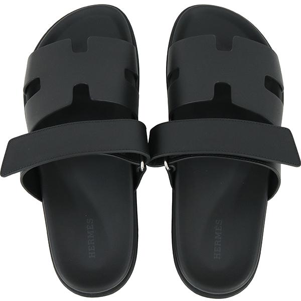 HERMES（エルメス） サンダル シプレ ヴォーグレネ 黒 41サイズ 約26cm