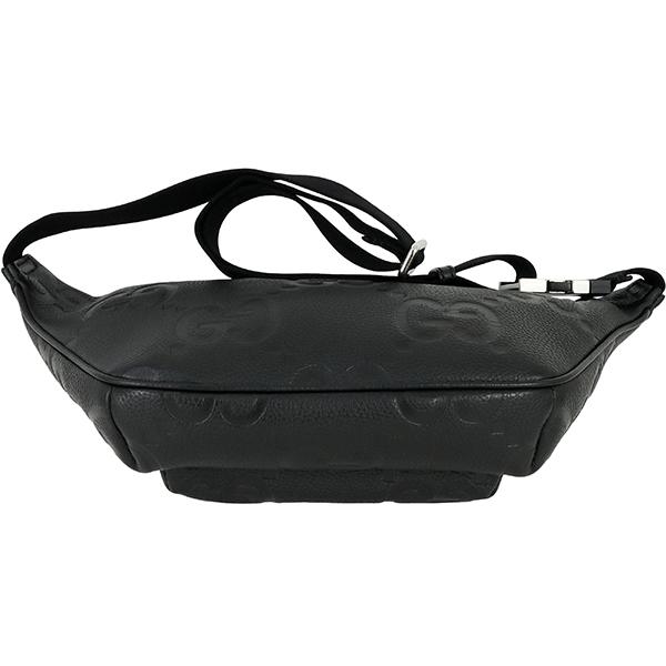 GG グッチ ボディバッグ ミディアム ベルトバッグ ジャンボGG ブラック