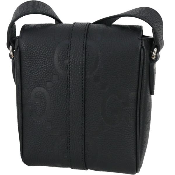 GUCCI（グッチ） ショルダーバッグ ジャンボGG ブラック レザー 3131