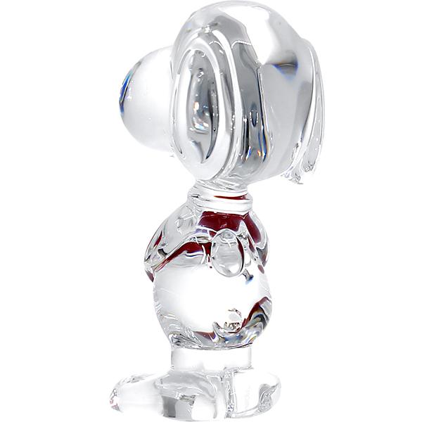 バカラ（Baccarat） フィギュリン ハート スヌーピー クリスタルガラス