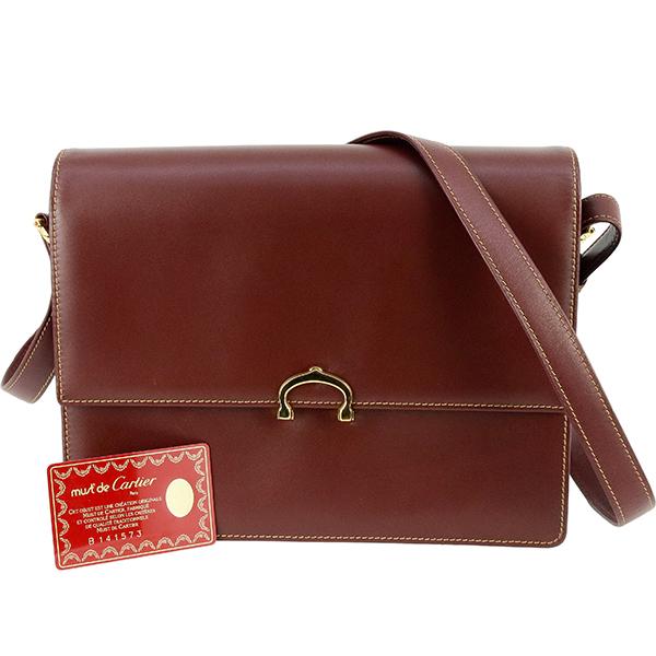 MUST DE CARTIER カルティエ ショルダーバッグ マスト ドゥ ボルドー