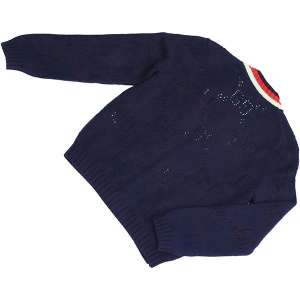 GUCCI（グッチ） カーディガン パーフォレーテッドGG コットン ニット