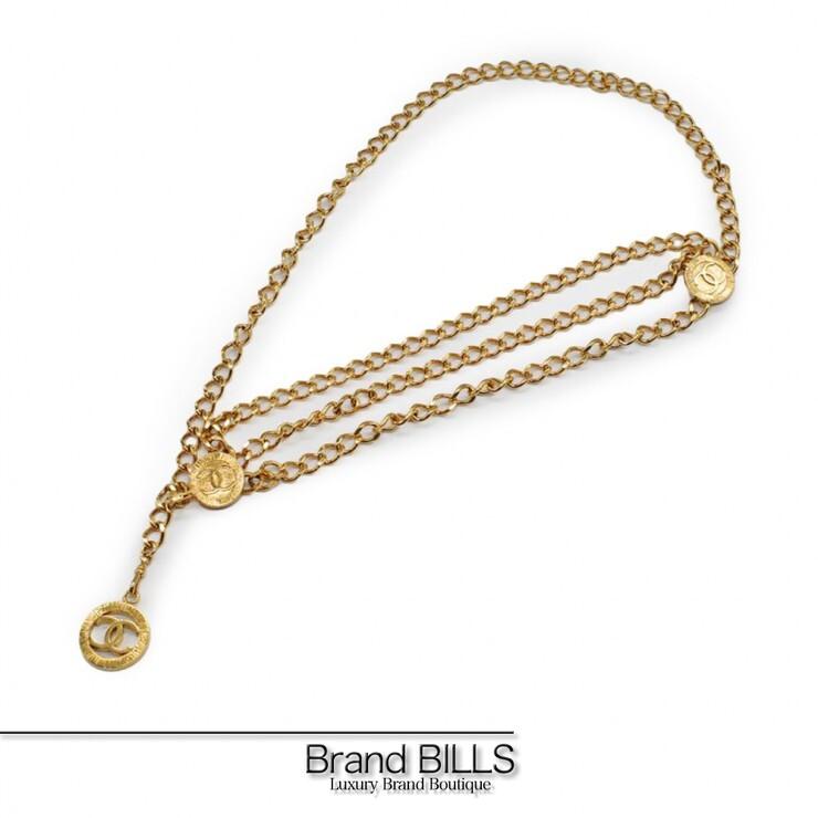 CHANEL（シャネル） 美品 3連チェーンベルト ヴィンテージ メタル