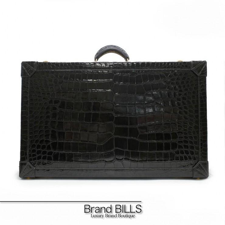 HERMES（エルメス） 美品 トランク ケース ポロサス クロコダイル