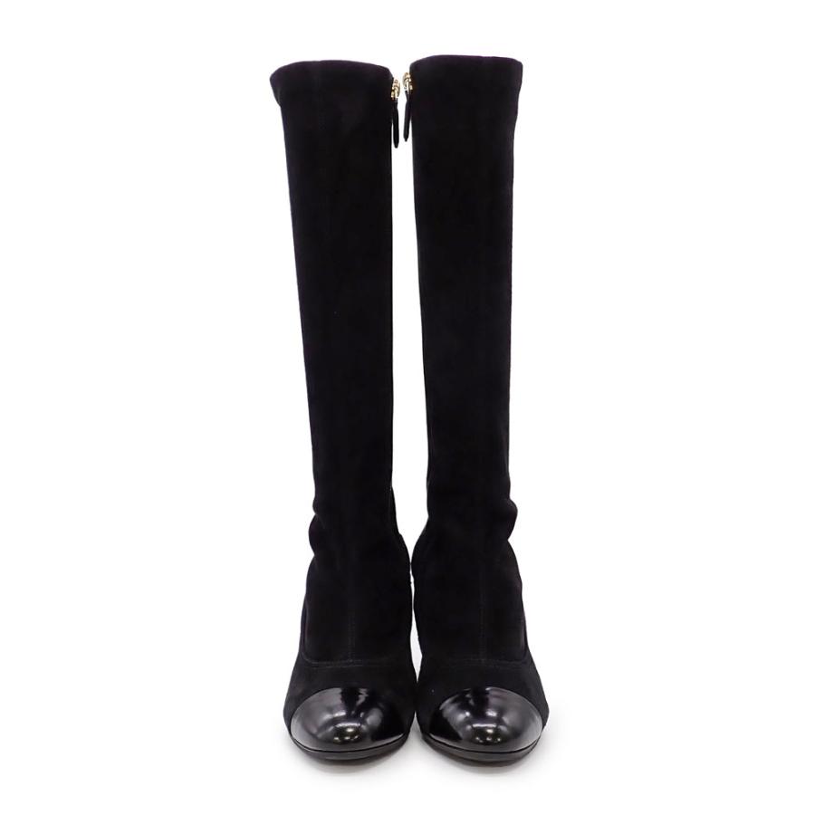 CHANEL（シャネル） 美品 ロングブーツ ラインストーン G35001