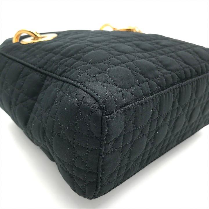 美品 Christian Dior レディディオール カナージュ ナイロン ミニ