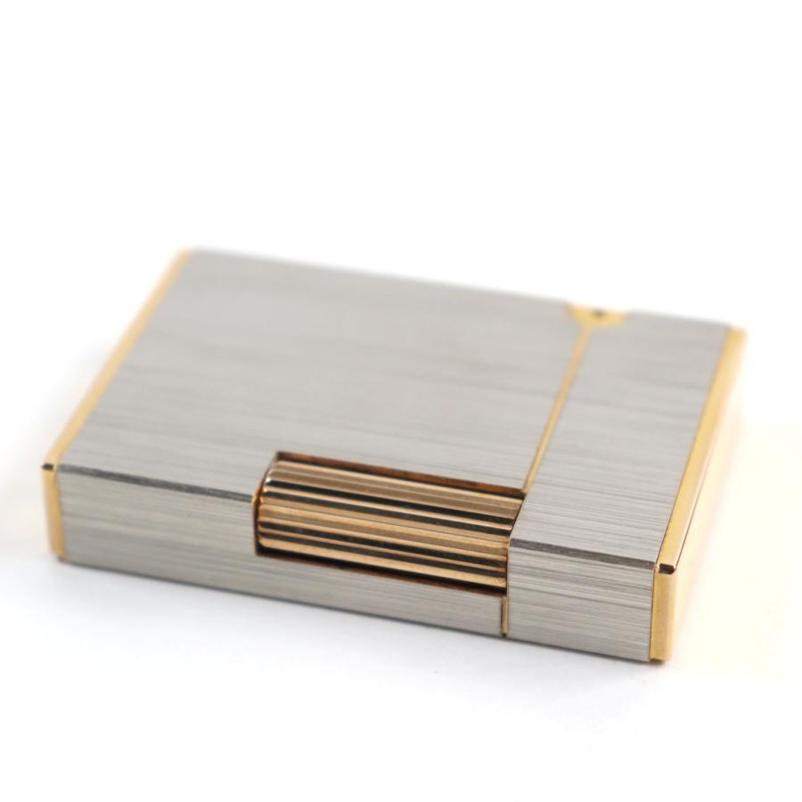 外装美品○Dupont デュポン ライン2 ショート ヘアライン コンビ