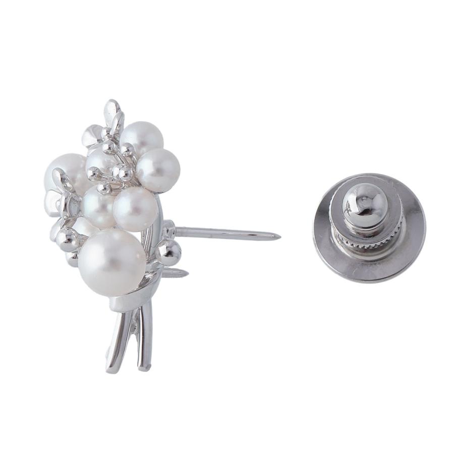 MIKIMOTO（ミキモト） パール ピン ブローチ ブーケ 現行モデル アコヤ