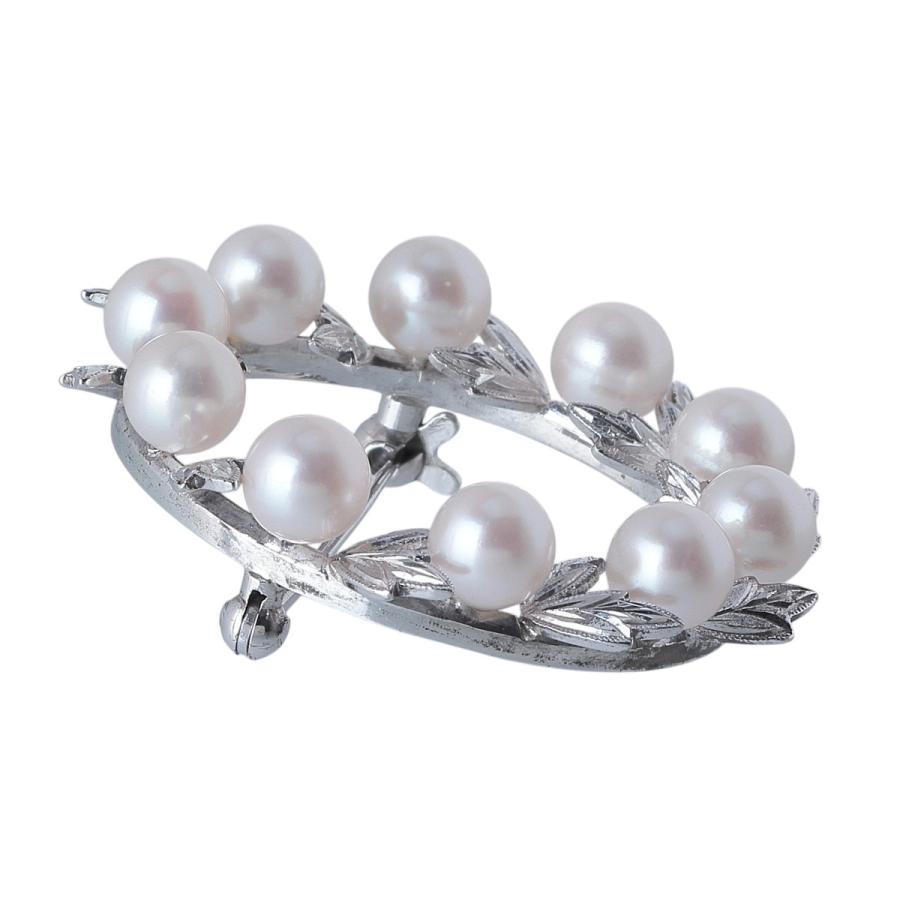 MIKIMOTO（ミキモト） パール ブローチ サークル アコヤパール5.7mm