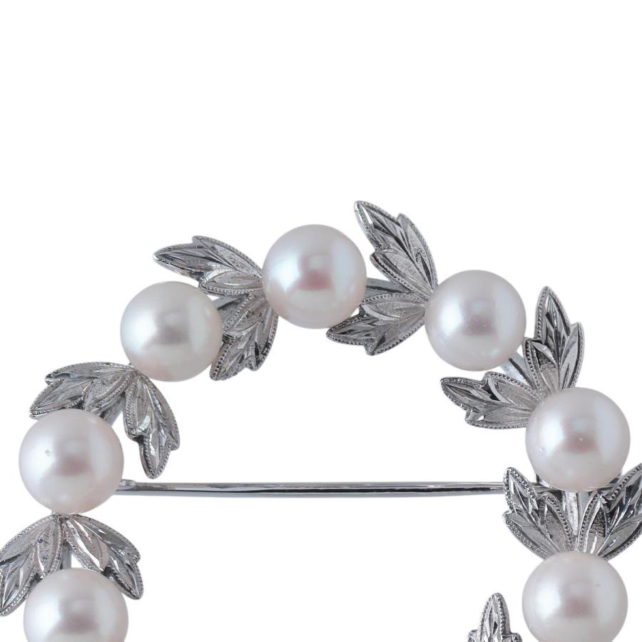 MIKIMOTO（ミキモト） パール ブローチ サークル アコヤパール5.7mm