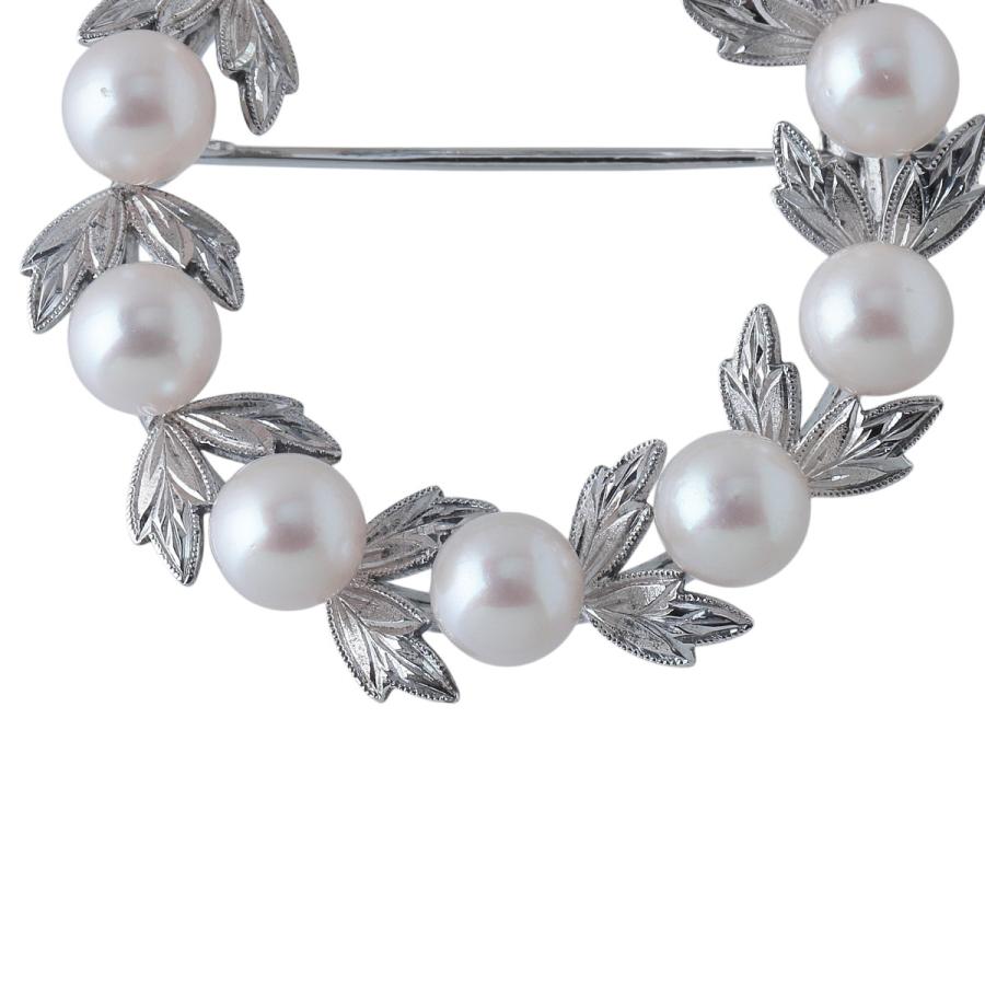 MIKIMOTO（ミキモト） パール ブローチ サークル アコヤパール5.7mm