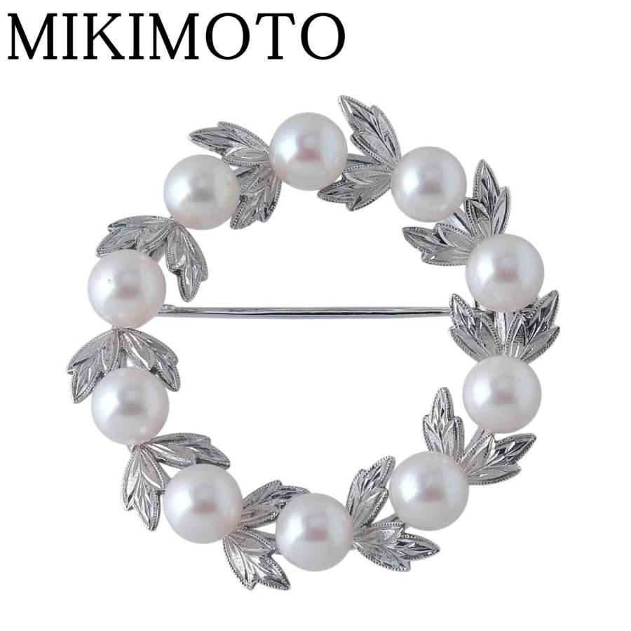 MIKIMOTO（ミキモト） パール ブローチ サークル アコヤパール5.7mm