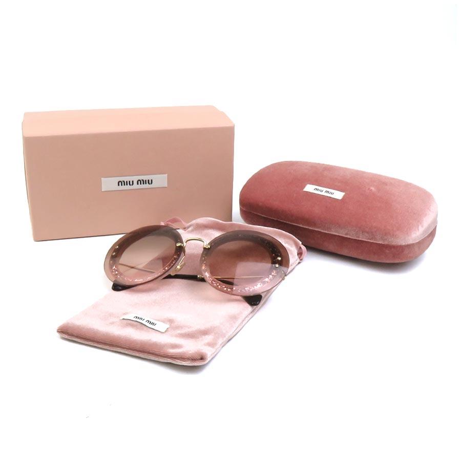 miu miu（ミュウミュウ） サングラス プラスチック/ラインストーン