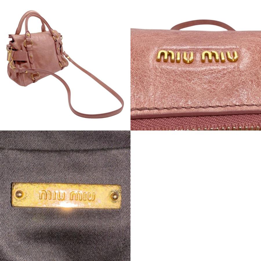 miu miu（ミュウミュウ） ハンドバッグ ショルダーバッグ レザー