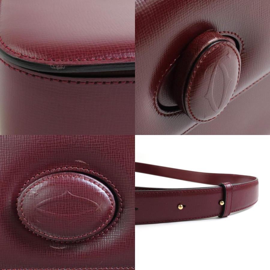 Cartier（カルティエ） ショルダーバッグ レザー バーガンディ
