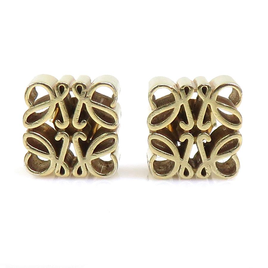 LOEWE（ロエベ） ピアス アナグラム メタル ゴールド : ブランド