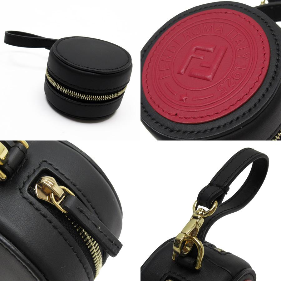 FENDI（フェンディ） バッグチャーム エコバック付き レザーxナイロン