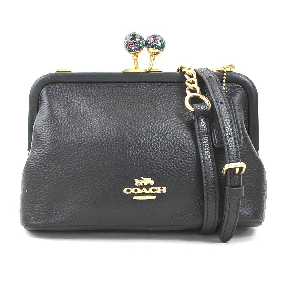 COACH（コーチ） ショルダーバッグ レザー ブラック : ブランド