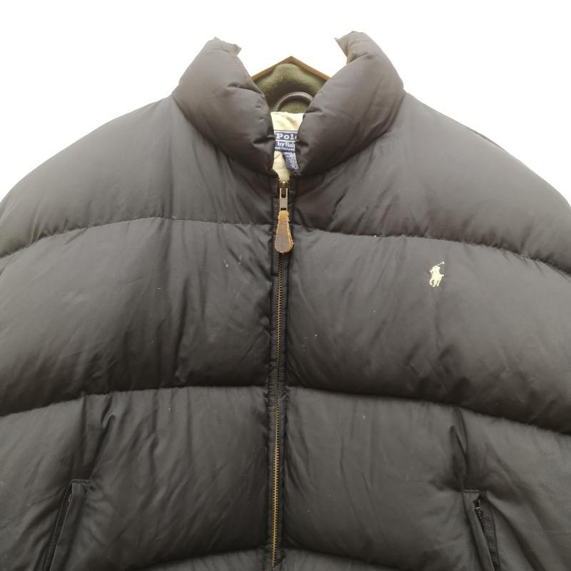 ポロラルフローレン 90s USA製 ポニー 刺繍 短丈 ダウンジャケット M