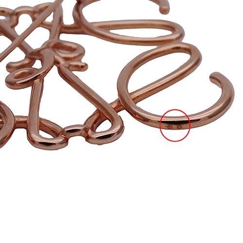 LOEWE（ロエベ） ブローチ レディース ブランド アナグラム ピンク