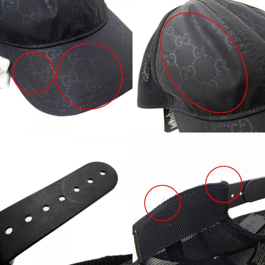 GUCCI（グッチ） キャップ メンズ ブランド GGナイロン ブラック