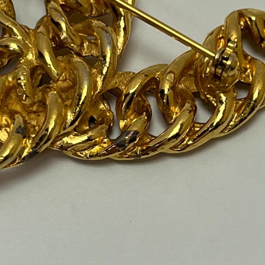CHANEL（シャネル） ブローチ 大ぶりココマーク チェーン ゴールド